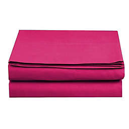 Elegant Comfort  Flat Sheet 1-Piece California King Size, Pink