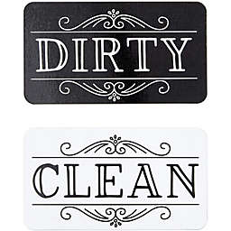Farmlyn Creek Double Sided Clean or Dirty Dishwasher Magnet Indicator Sign (3.5 x 2 Inches)