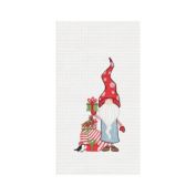 C&F Home Gnome Gifts Embroidered & Waffle Weave Kitchen Towel