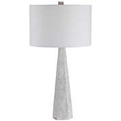 Contemporary Home Living 33" Contemporary Table Lamp with White Round Hardback Drum Shade