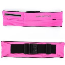 Link Active Running Belt for Ladies and Men, Fanny Pack, Telephone Holder for Running, Climbing, Cycling and holding Cash - Pink