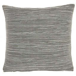 HomeRoots Home Decor. Gray Distressed Stripes Throw Pillow.