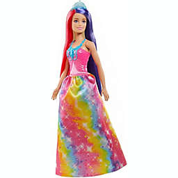 Barbie Dreamtopia Princess Doll (11.5-inch) with Extra-Long Two-Tone Fantasy Hair, Hairbrush, Tiaras and Styling Accessories,