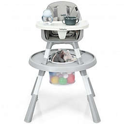 Costway 6 in 1 Baby High Chair Infant Activity Center with Height Adjustment-Gray