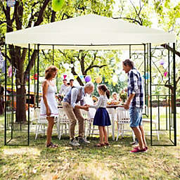 Costway 10' x 10' Patio Gazebo Canopy Tent Garden Shelter