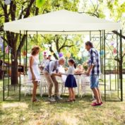Costway 10&#39; x 10&#39; Patio Gazebo Canopy Tent Garden Shelter