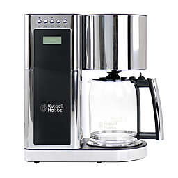 Russell Hobbs Glass 8 Cup Coffeemaker in Black and Stainless Steel