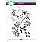 Creative Expressions Designer Boutique Collection SkateKats A5 Clear Stamp