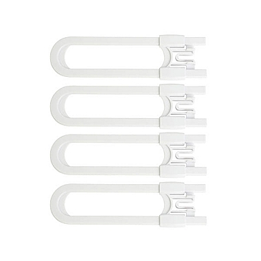 Jool Baby Products Sliding Cabinet Locks, U Shape, for Knobs, Handles, Doors (4 Pack). View a larger version of this product image.