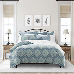 6ix Tailors Fine Linens Bellamy Blue Comforter Set