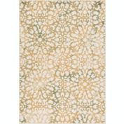 L'baiet Roswell Collection Polypropylene Rectangle Kayla Green Boho 2' x 6' Rug