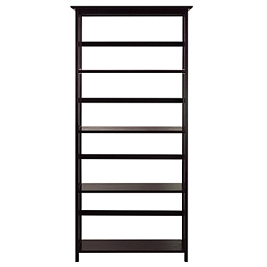 Casual Home Mission Style 5-Shelf Bookcase-Espresso. View a larger version of this product image.