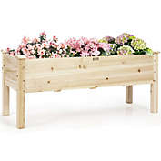 Raised Garden Bed Elevated Planter Box Wood for Vegetable Flower Herb
