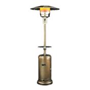 Sunheat International Classic Umbrella Design Portable Propane Patio Heater-Golden Hammered