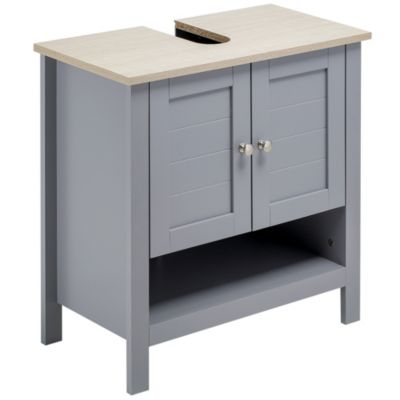 Grey Gloss 3 Piece Bathroom Furniture Range Storage Cabinet Cupboard Under Sink 