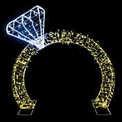 Northlight 5ft Lighted Commercial Grade LED Diamond Ring Outdoor Display Decoration