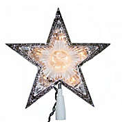 5 Point Clear Star Lighted Christmas Tree Topper 11 In Decoration UL1212C
