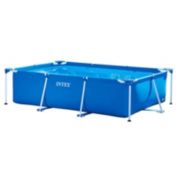 Intex 86" x 23" Rectangular Frame Above Ground Outdoor Splash Swimming Pool