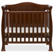 Slickblue Solid Wood 3-in-1 Convertible Baby Crib Toddler Bed Daybed in Dark Brown Finish