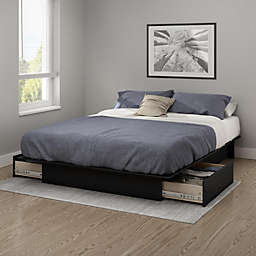 South Shore  Gramercy Platform Bed with Drawers