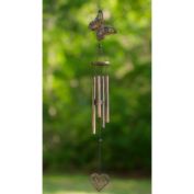Dawhud Direct 28" H Butterfly Wind Chimes for Outside Unique Butterfly Windchimes Outdoor Decorations Garden Decor Butterfly Gift for Women, Mom, Grandma, Unisex