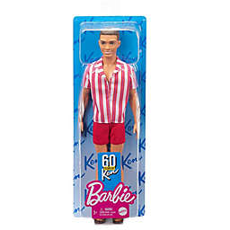Barbie Ken 60th Anniversary Doll 1 in Throwback Beach Look with Swimsuit & Sandals