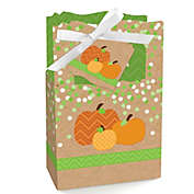 Big Dot of Happiness Pumpkin Patch - Fall, Halloween or Thanksgiving Party Favor Boxes - Set of 12