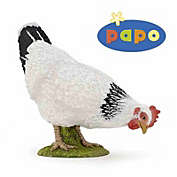 Papo Pecking White Hen Animal Figure 51160