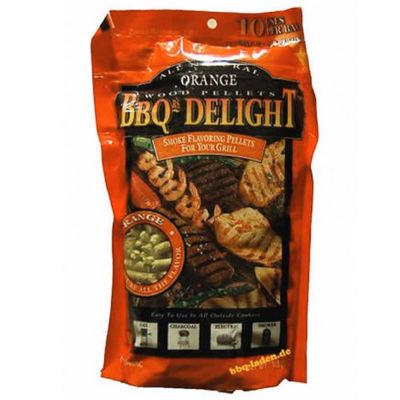 BBQr's Delight Orange Pellet Blend 1lb Grilling Smoking Pellets 100% All Natural