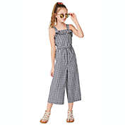 Charter Club Big Girls Mommy & Me Gingham Jumpsuit Blue Size Small