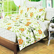 Blancho Bedding Summer Leaf 100% Cotton 4PC /5PCComforter Set