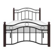 Lazzara Home Sterling Black Metal Frame Twin Platform Bed