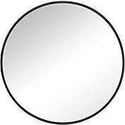 Americanflat Framed Black Round Mirror 19"x19" - Black Circle Mirror for Bathroom, Bedroom, Entryway, Living Room - Small Circular Mirror for Wall Decor