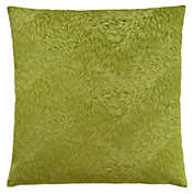 Monarch Specialties I 9328 Pillow - 18&quot; X 18&quot; / Lime Green Feathered Velvet / 1pc