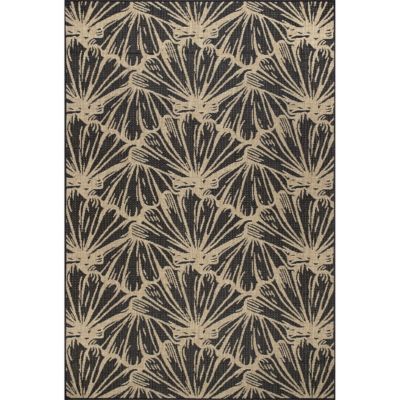 nuLOOM Onyx Seashell Indoor/Outdoor Area Rug, 9&#39; 6" x 12&#39;, Charcoal