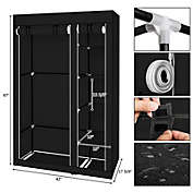 Inq Boutique 67" Portable Clothes Closet Wardrobe with Non-woven Fabric and Hanging Rod Quick