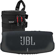 JBL Charge 5 Portable Waterproof Bluetooth Speaker (Black) + Case