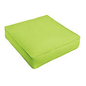 Outdoor Living and Style 22.50" Lime Green Square Sunbrella Indoor and Outdoor Single Deep Seating Cushion