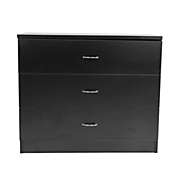 Infinity Merch End Side Table Nightstand with 3 Drawers