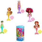 Barbie Chelsea Color Reveal Mermaid Doll with 6 Unboxing Surprises HCC75 NEWBarbie Chelsea Color Reveal Mermaid Doll with 6 Unboxing Surprises HCC75 NEW