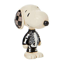 Enesco Peanuts Snoopy Skeleton Mini Figure