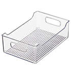 Alternate image 0 for mDesign Kitchen Plastic Storage Organizer Bin, Open Dip Front and Handles, Clear