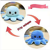 Nice Store Flipping Octopus Flipping Plush Toy Flipping Doll Octopus Doll (20cm*10cm0.06kg-Light Blue, Dark Blue)