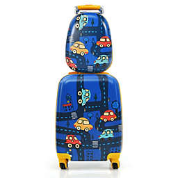 Slickblue 2 Pieces Kids Luggage Set with Backpack and Suitcase for Travel