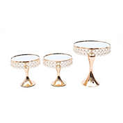 Infinity Merch 8pcs Cake Stand Set in Gold
