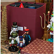 Northlight 14" Burgundy and Gold Holiday Collectibles Storage Box