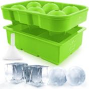 Zulay Kitchen Square Ice Cube and Ball Mold - Green