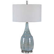 Contemporary Home Living 30.5" Contemporary Table Lamp with White Drum Shade