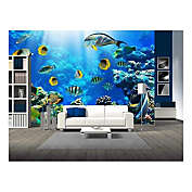 Wall26 66"x96" Removable Wall Mural Photo of a Tropical Fish on a Coral Reef