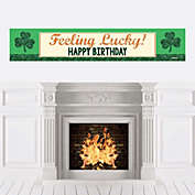 Big Dot of Happiness Irish Birthday - Shamrock Happy Birthday Decorations Party Banner
